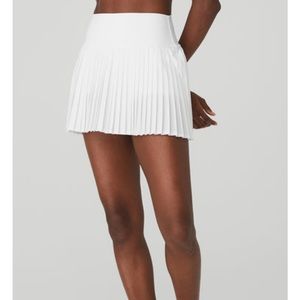 NWOT Alo Yoga Grand Slam Tennis skirt XS White